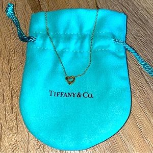 Tiffany & Co. Gold Open Heart Pendant